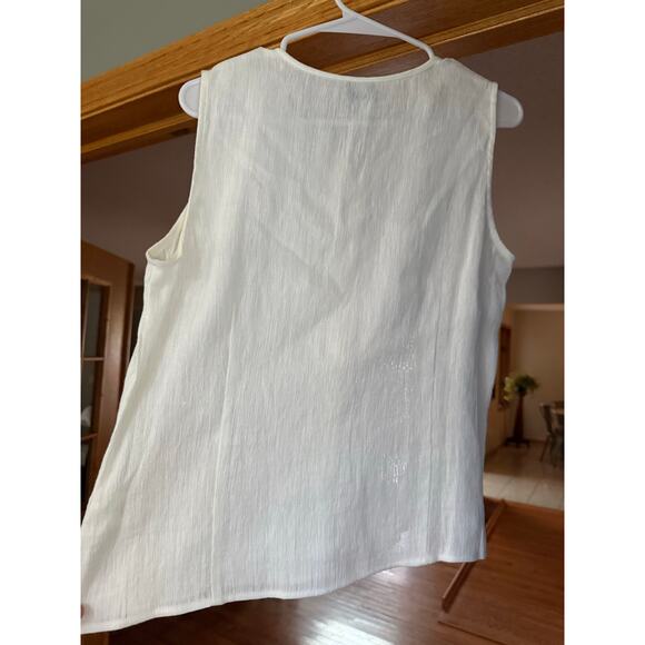 Eileen Fisher round neck linen sleeveless top womens M
NWT - Picture 2 of 7